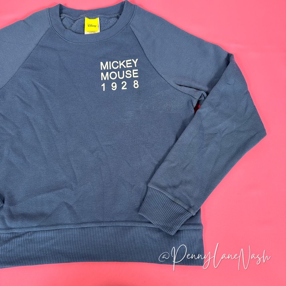 Disney Kids Mickey Mouse 1928 Jerry Leigh Sweatshirt Blue - Picture 5 of 9